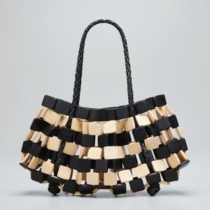 ARANAZ stela square beaded shoulder bag